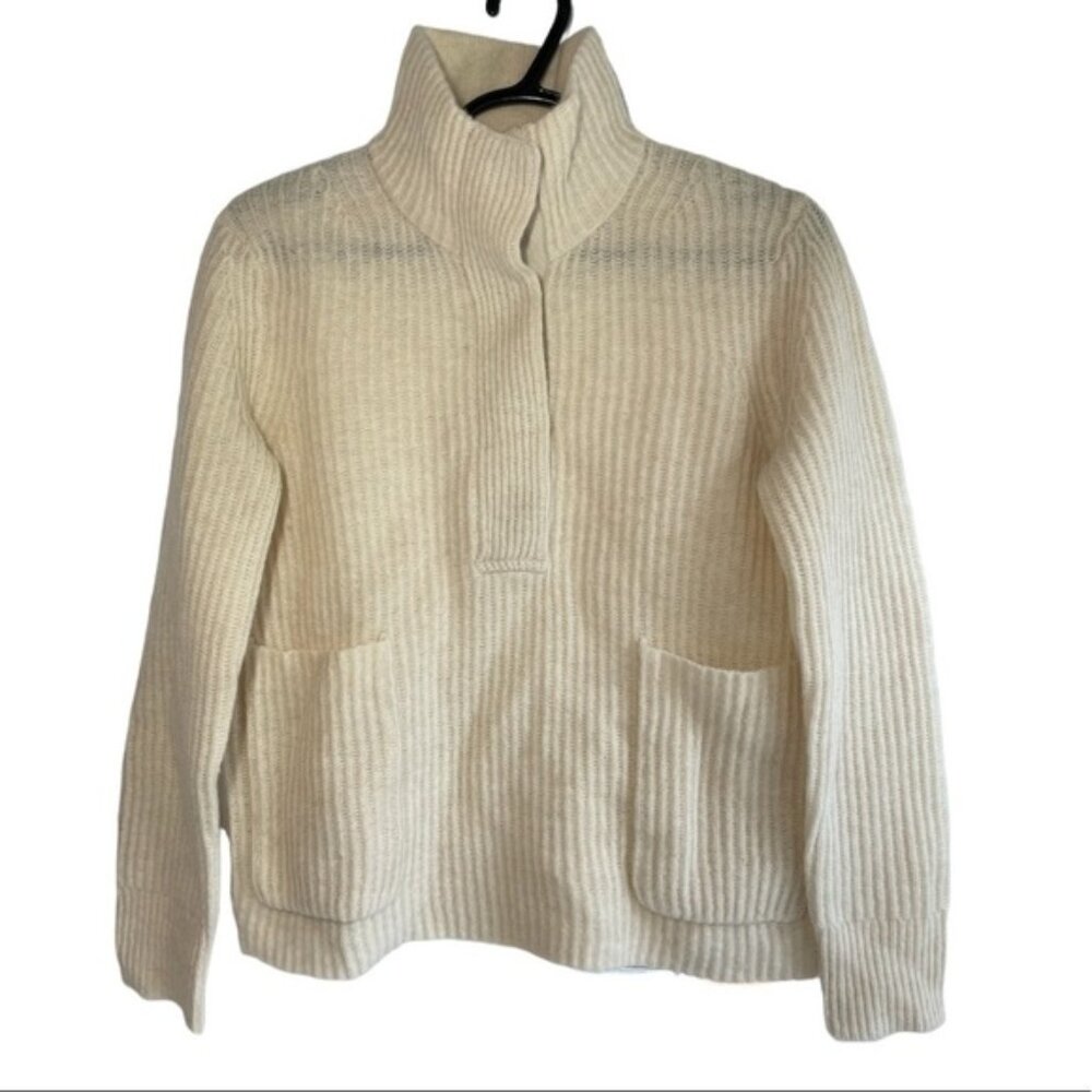 J. Crew Lamb Wool Ribbed Pullover Sweater size XXS